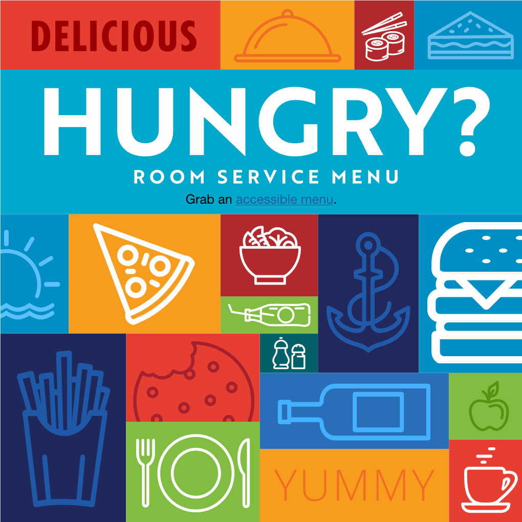 Room Service Menu | Carnival Cruise Line