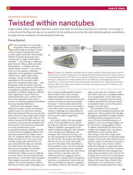 Graphene Nanoribbons: Twisted Within Nanotubes