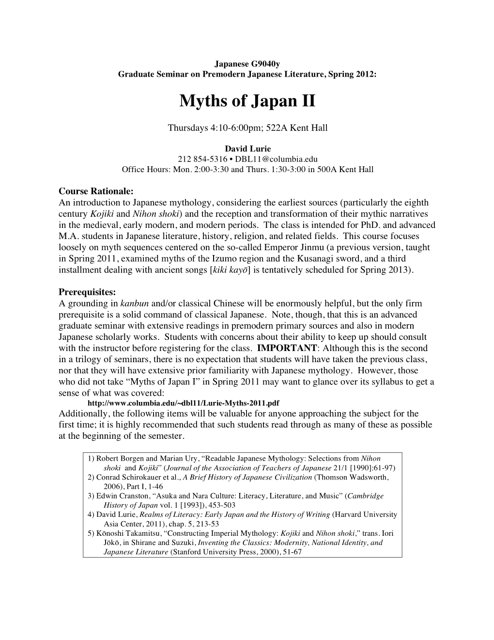 Myths of Japan II