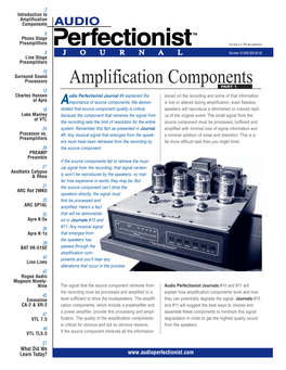 Amplification Components 6 Phono Stage Preamplifiers Auricle Publishing