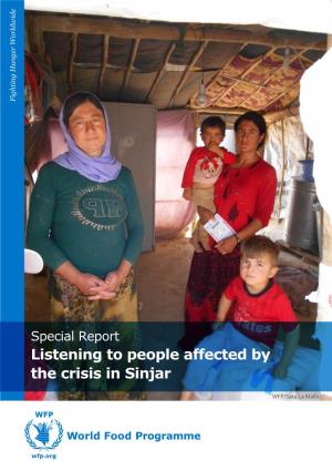 Listening to People Affected by the Crisis in Sinjar 2 WFP/Phyza Jameel