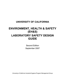 Laboratory Safety Design Guide