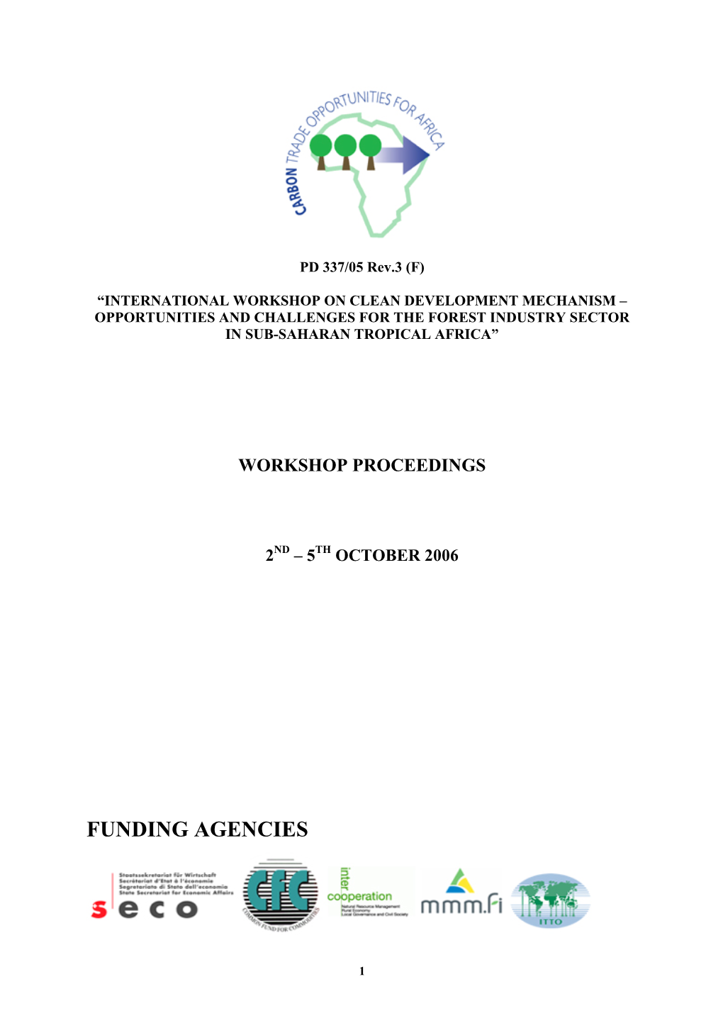 Forest Industry Sector in Sub-Saharan Tropical Africa”