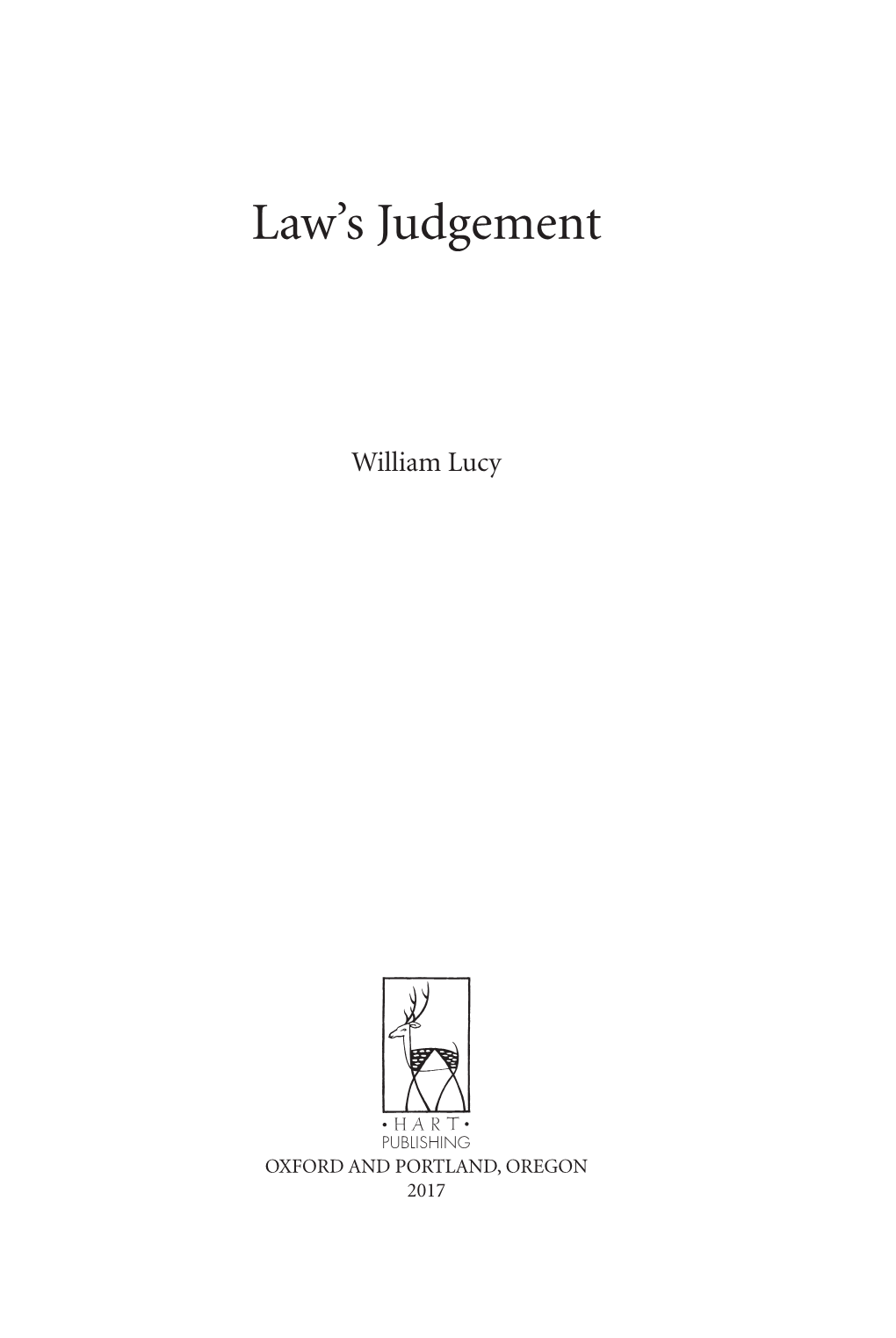 Law ' S Judgement