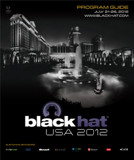 Black Hat USA 2012 Program Guide
