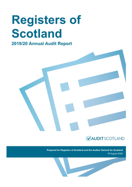 Registers of Scotland 2019/20 Annual Audit Report