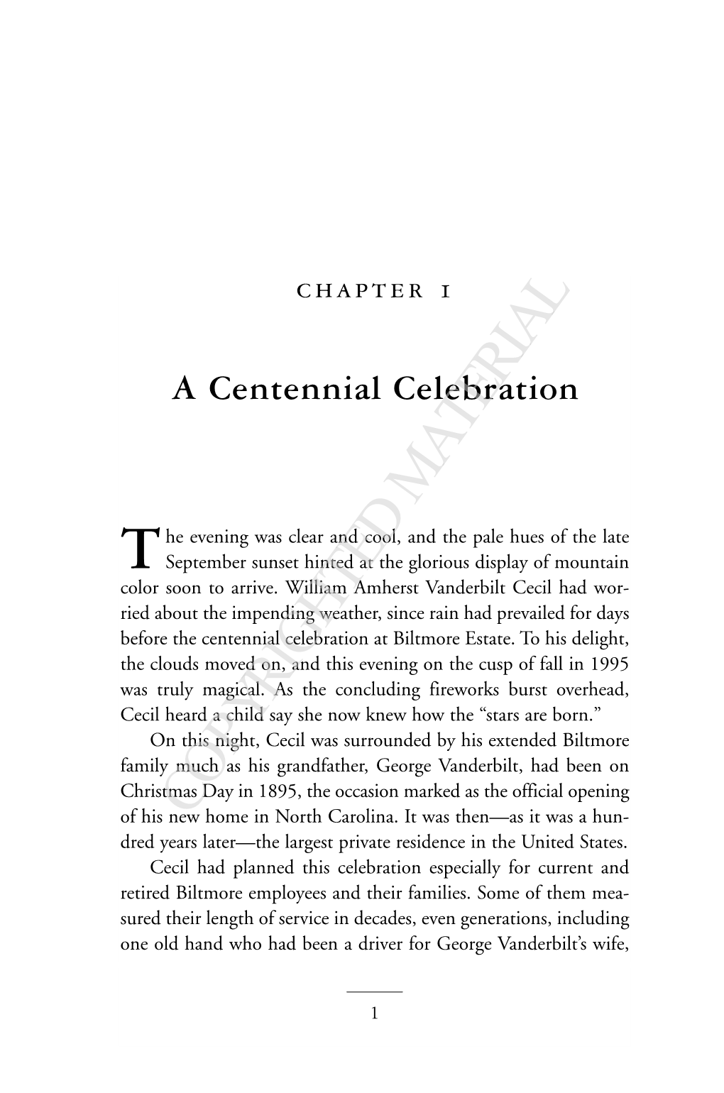 A Centennial Celebration