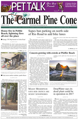 Carmel Pine Cone, July 24, 2015 (Main News)