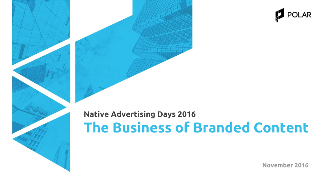 The Business of Branded Content