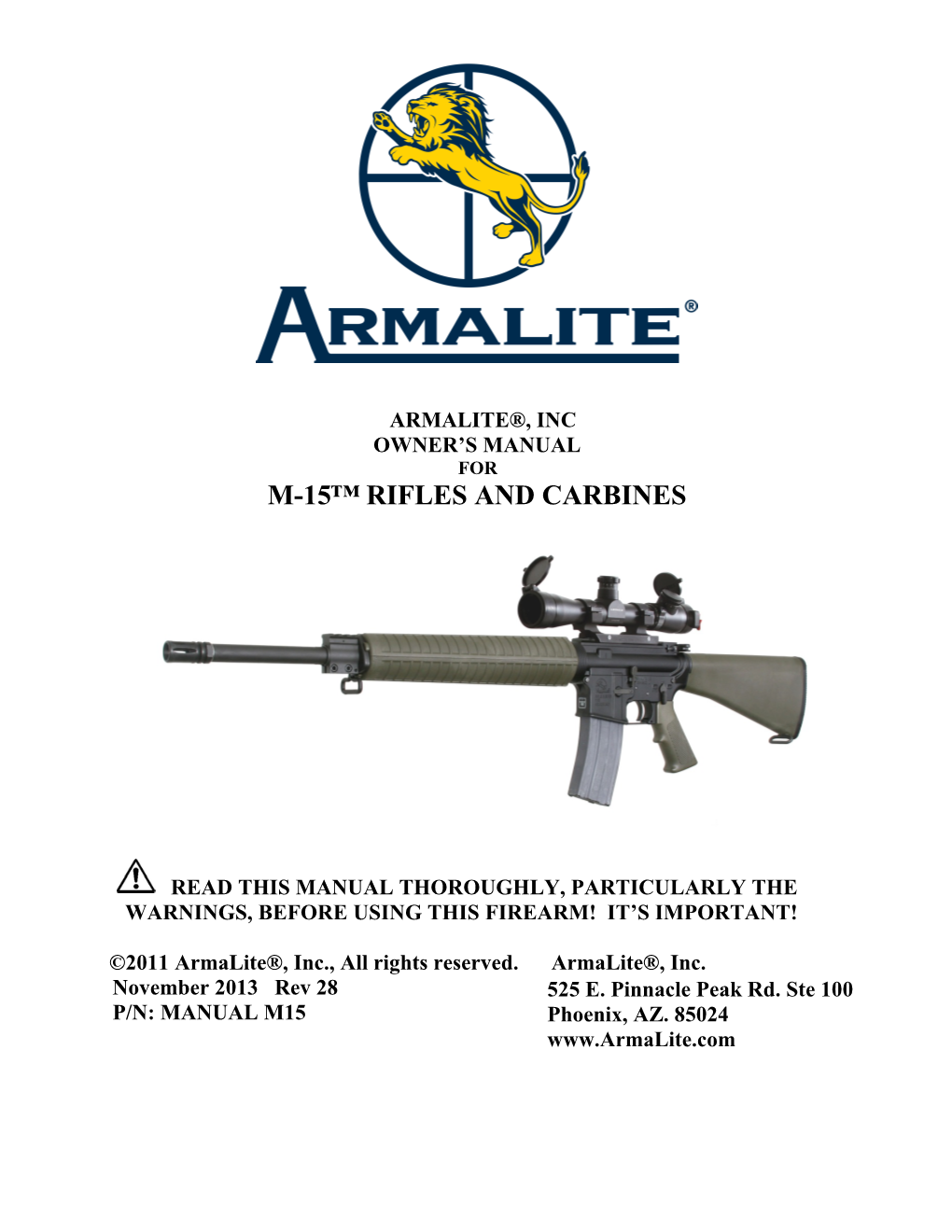 M-15™ Rifles and Carbines