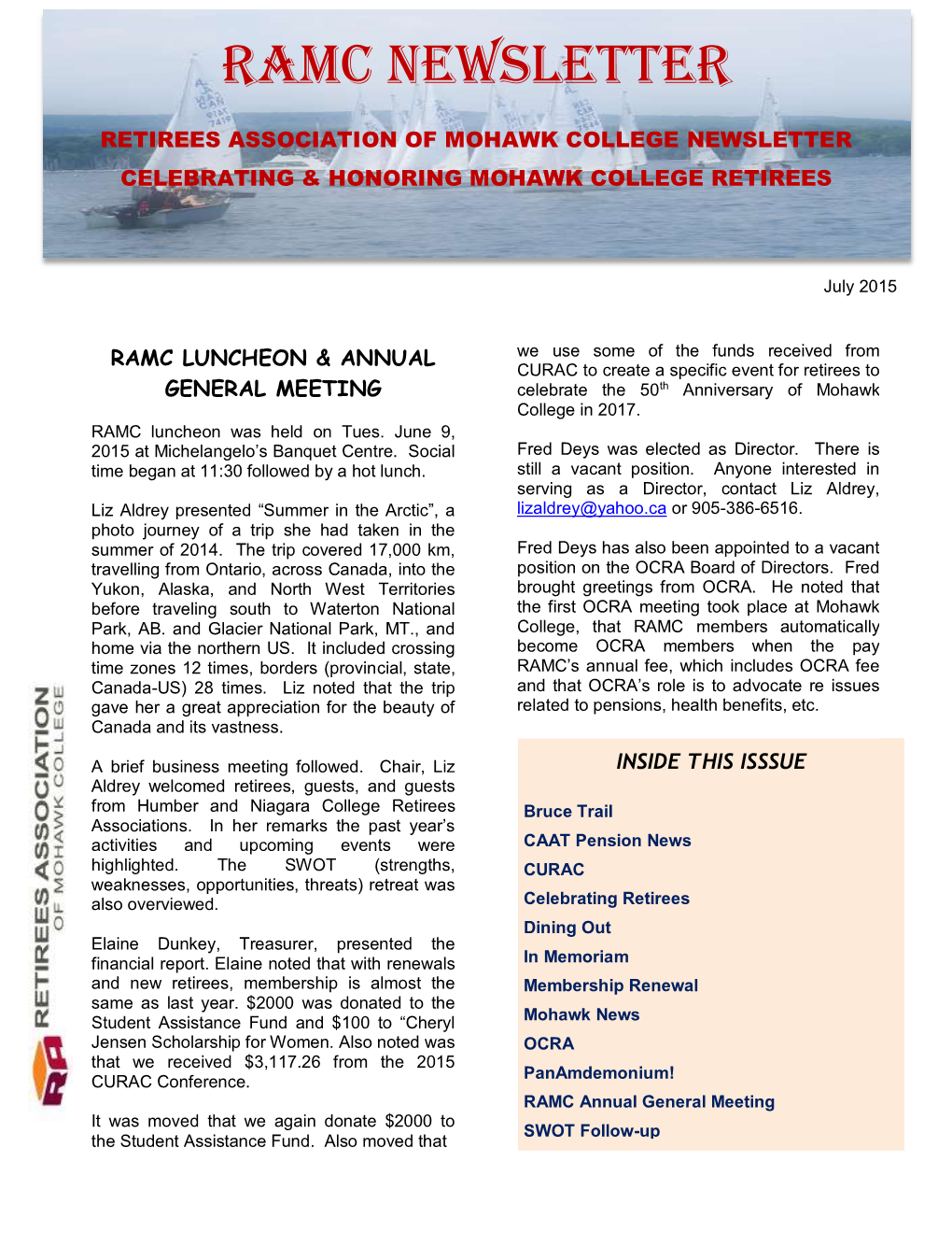 Ramc Newsletter