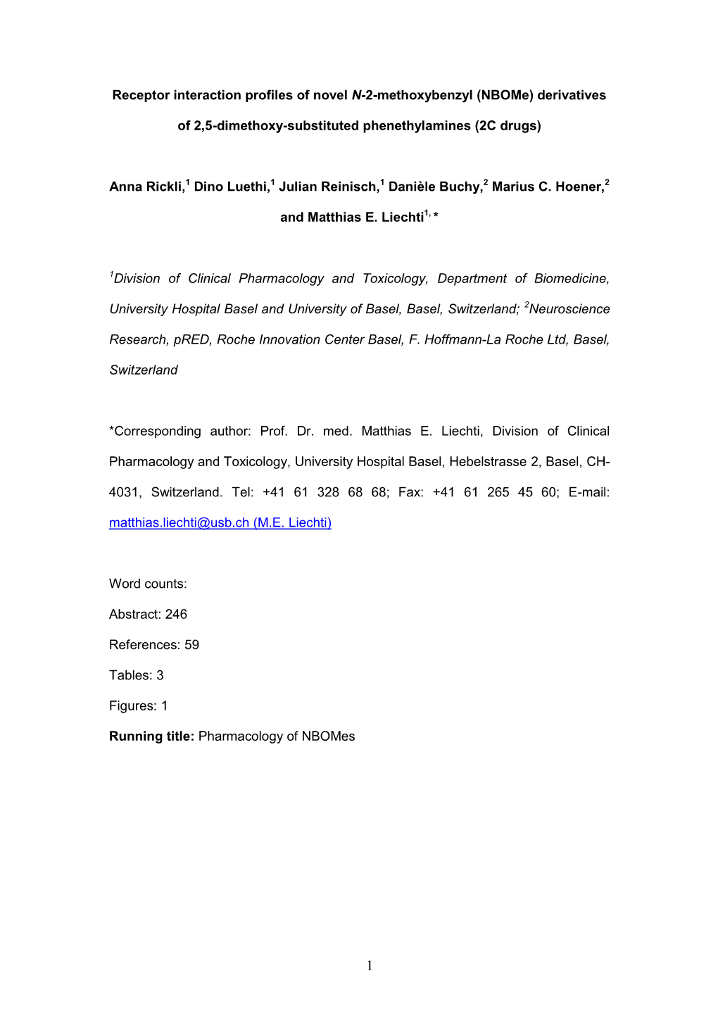 Nbome) Derivatives