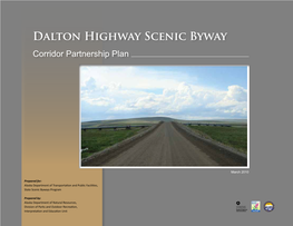 Dalton Highway Scenic Byway Corridor Partnership Plan