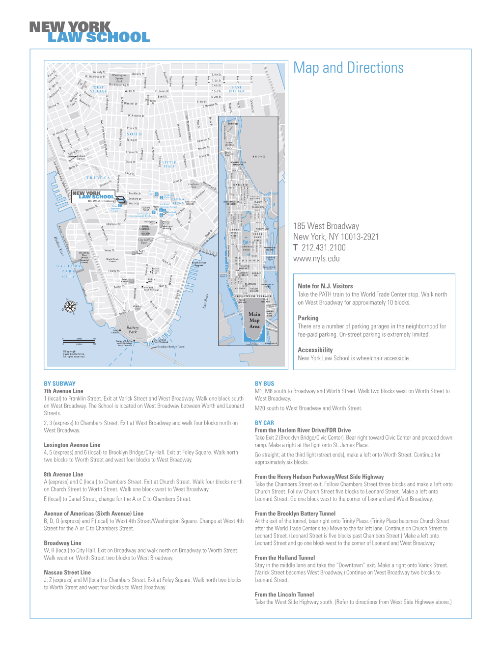 Map and Directions