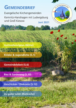 Gemeindebrief Kehagk 1-2021
