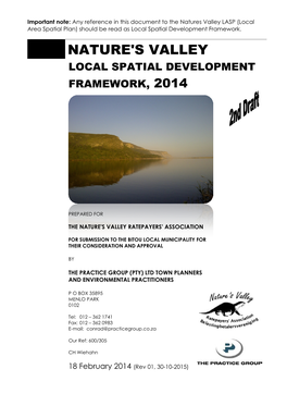 Nature's Valley Local Spatial Development Framework, 2014