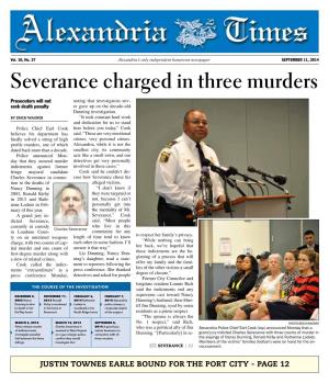 Severance Charged in Three Murders