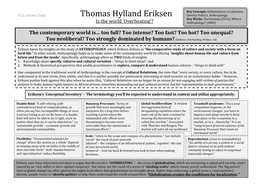 Thomas Hylland Eriksen Identity Politics, Anthropology