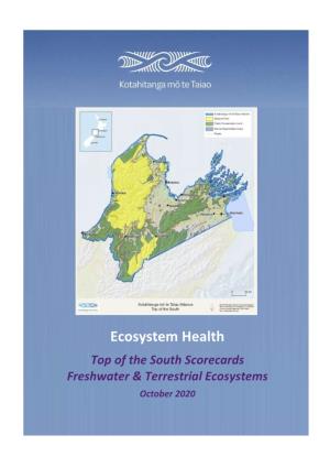 Top of the South Scorecards Freshwater & Terrestrial Ecosystems