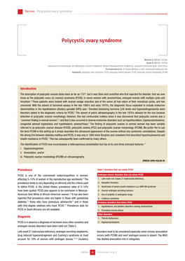 Polycystic Ovary Syndrome