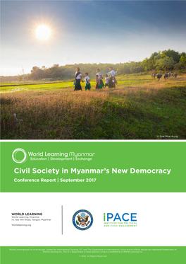 Civil Society in Myanmar's New Democracy