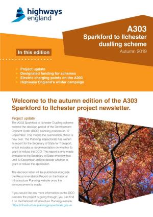 A303 Sparkford Autumn 2019 Newsletter