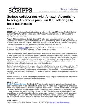 Scripps Collaborates with Amazon Advertising to Bring Amazon's