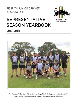 Representative Season Yearbook 2017-2018
