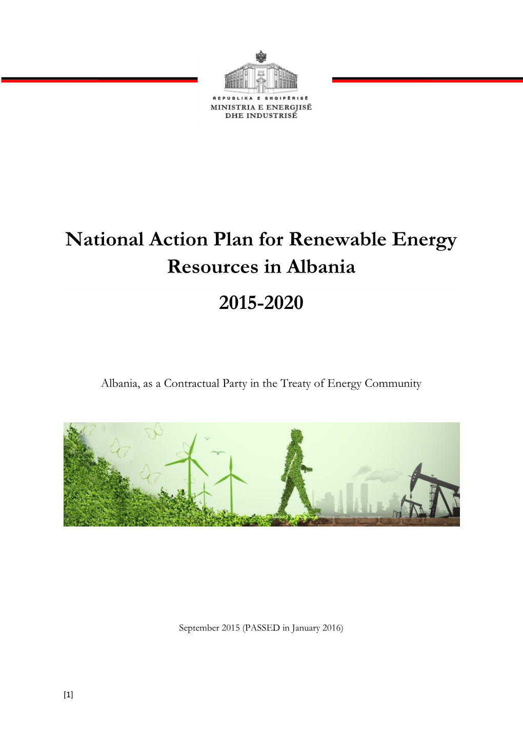 National Action Plan for Renewable Energy Resources in Albania 2015-2020