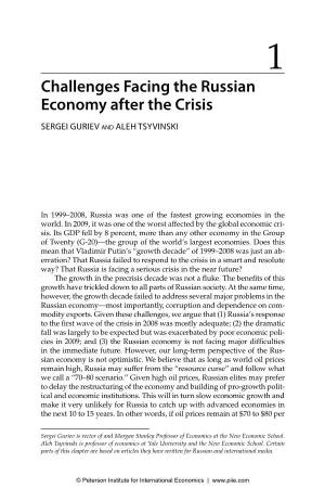 Russia After the Global Economic Crisis: Chapter 1