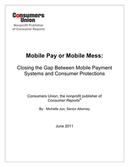 Mobile Pay Or Mobile Mess