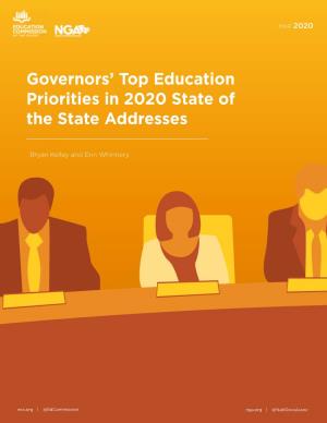 Governors' Top Education Priorities in 2020 State of the State Addresses