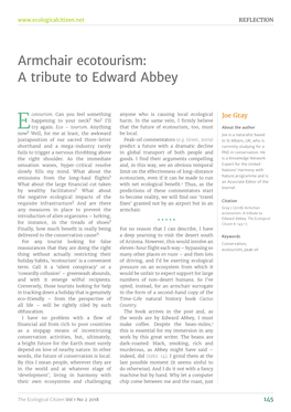 Armchair Ecotourism: a Tribute to Edward Abbey