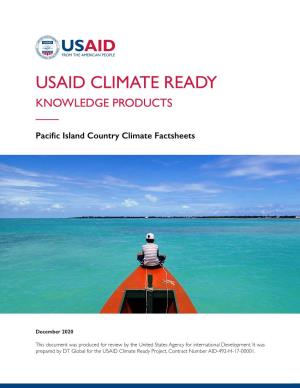 Usaid Climate Ready Knowledge Products