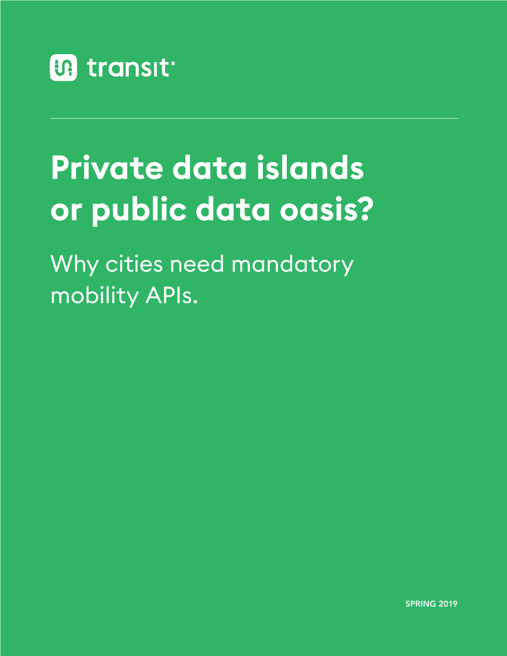 Private Data Islands Or Public Data Oasis?