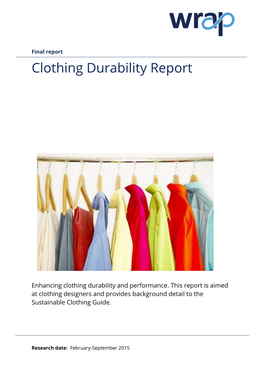 Clothing Durability Report