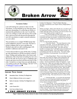 Broken Arrow Volume 2008 , Issue 6 December 5, 2008