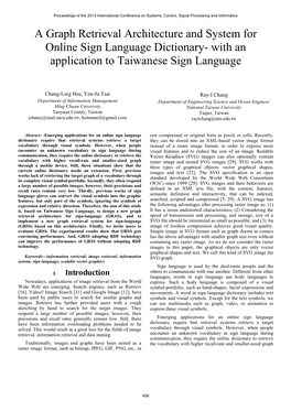 A Graph Retrieval Architecture and System for Online Sign Language Dictionary- with an Application to Taiwanese Sign Language