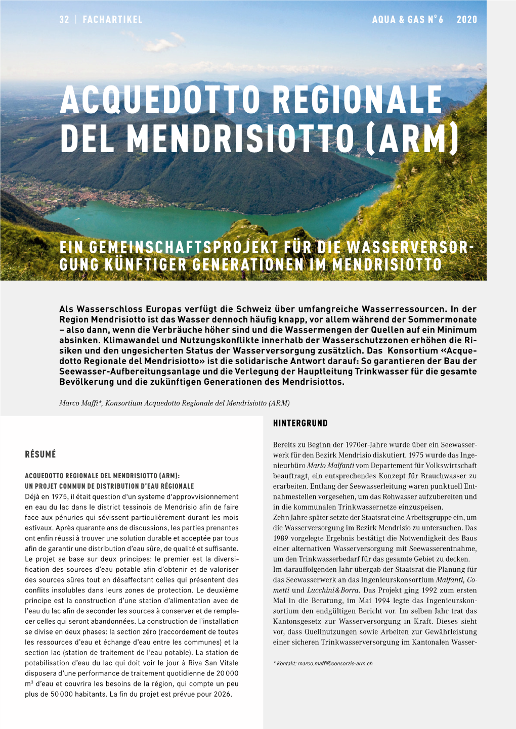 Acquedotto Regionale Del Mendrisiotto (Arm)