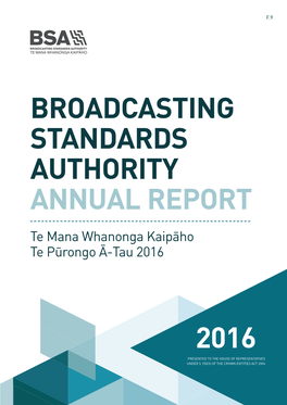 BSA Annual Report 2016