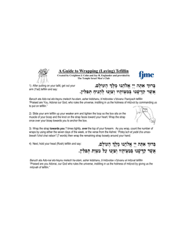 A Guide to Wrapping (Laying) Tefillin