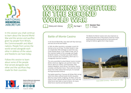 WORKING TOGETHER in the SECOND WORLD WAR Session Two History and Literacy Key Stage 3 2 – 4 Hours
