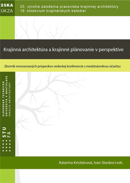 Slovenská Technická Univerzita V Bratislave Fakulta Architektúry 2015