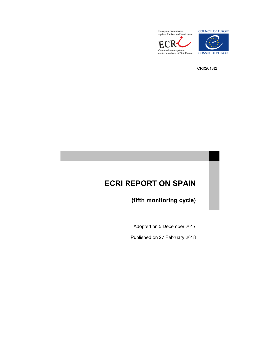 ECRI REPORT on SPAIN (Fifth Monitoring Cycle)
