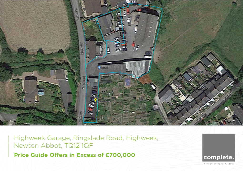 Highweek Garage, Ringslade Road, Highweek, Newton Abbot, TQ12