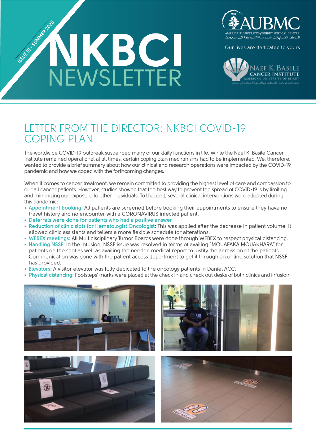 Letter from the Director: Nkbci Covid-19 Coping Plan