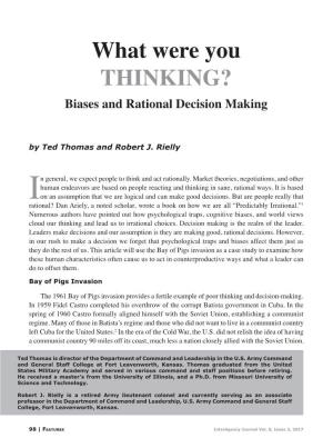What Were You THINKING? Biases and Rational Decision Making