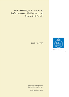 Efficiency and Performance of Websockets and Server-Sent Events