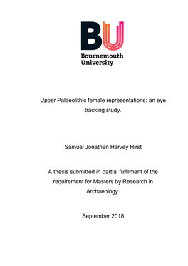 Upper Palaeolithic Female Representations: an Eye Tracking Study