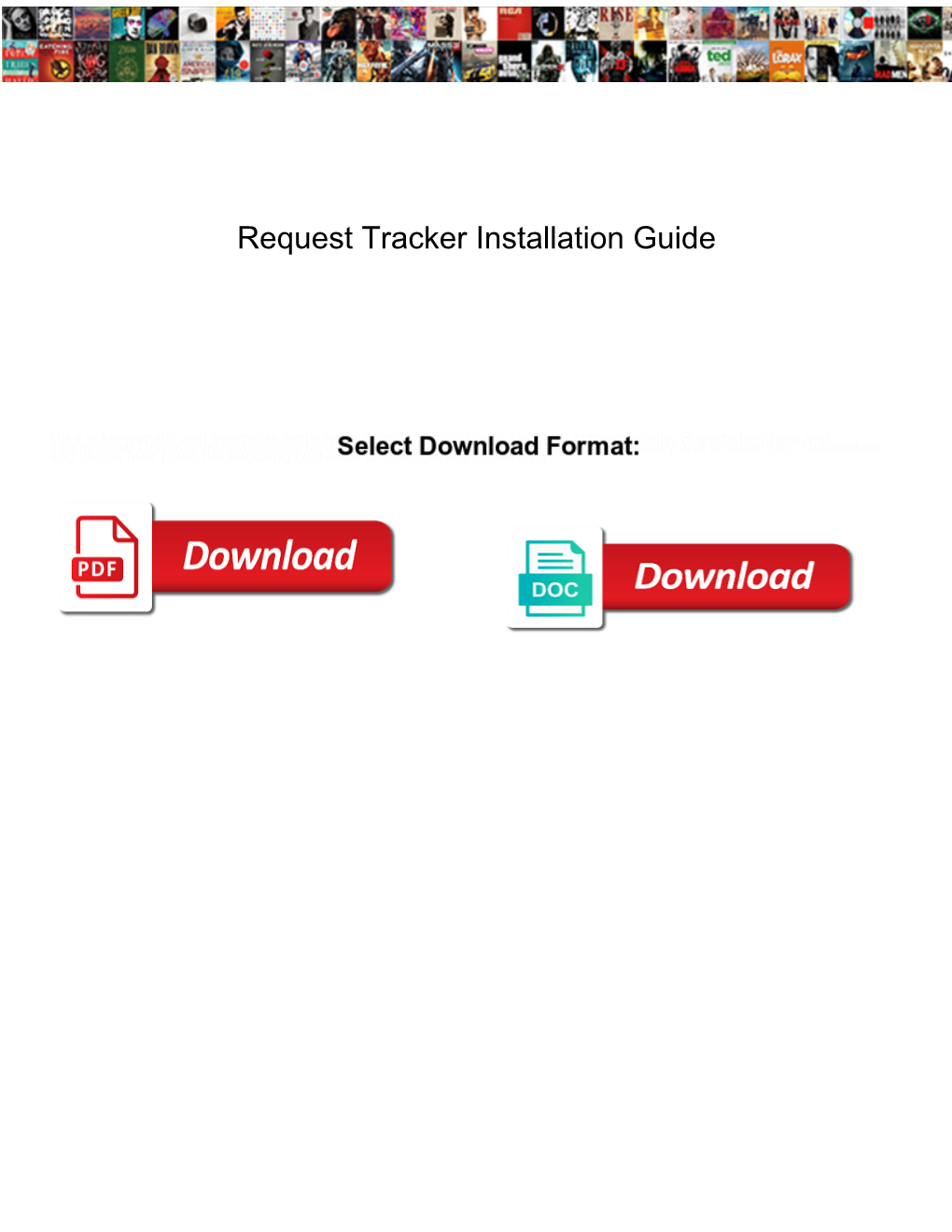 Request Tracker Installation Guide